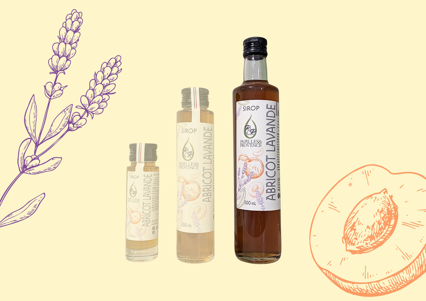 Sirop d'Abricot Lavande