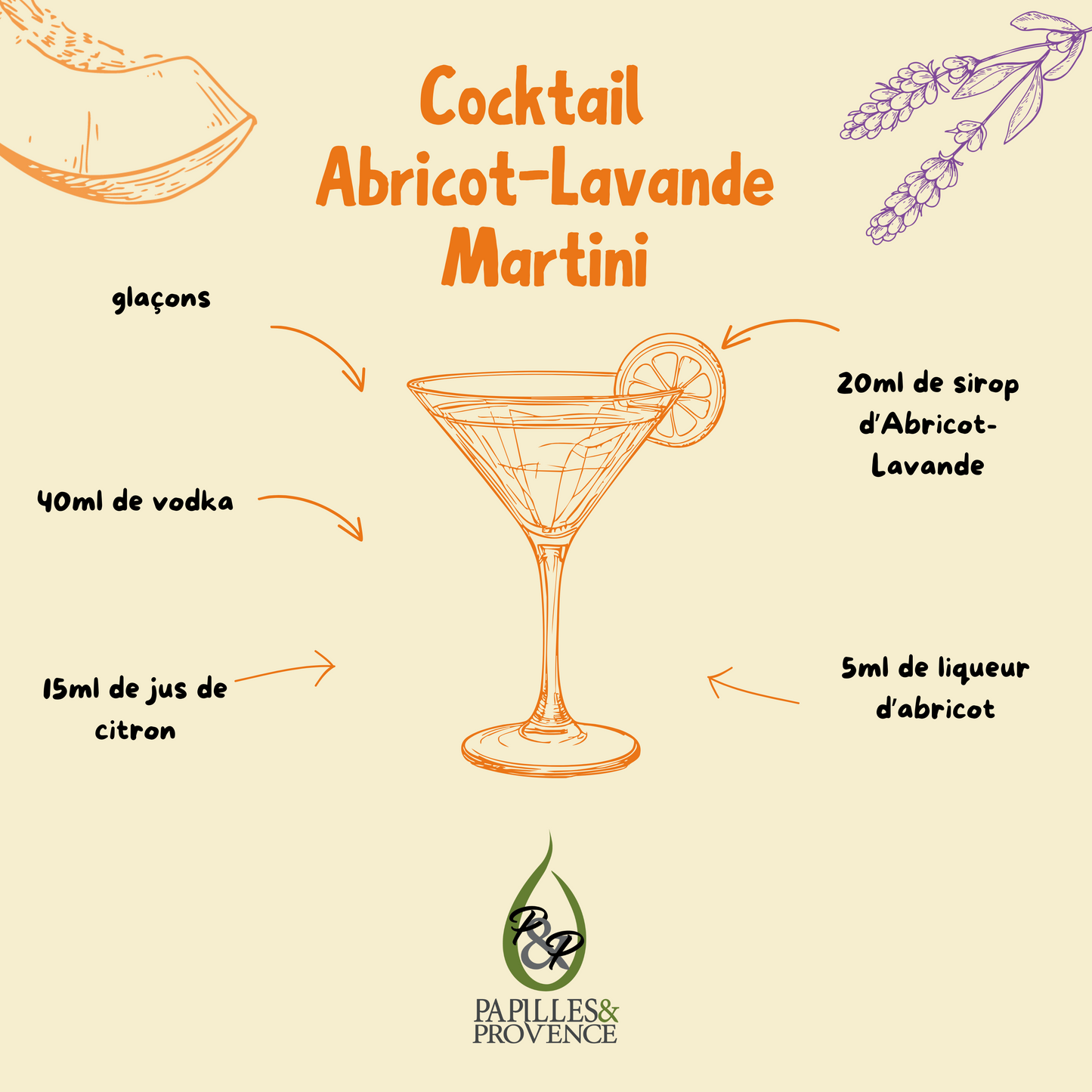 Sirop Abricot Lavande