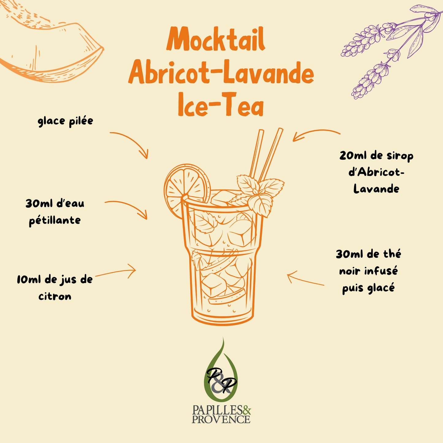 Sirop Abricot Lavande