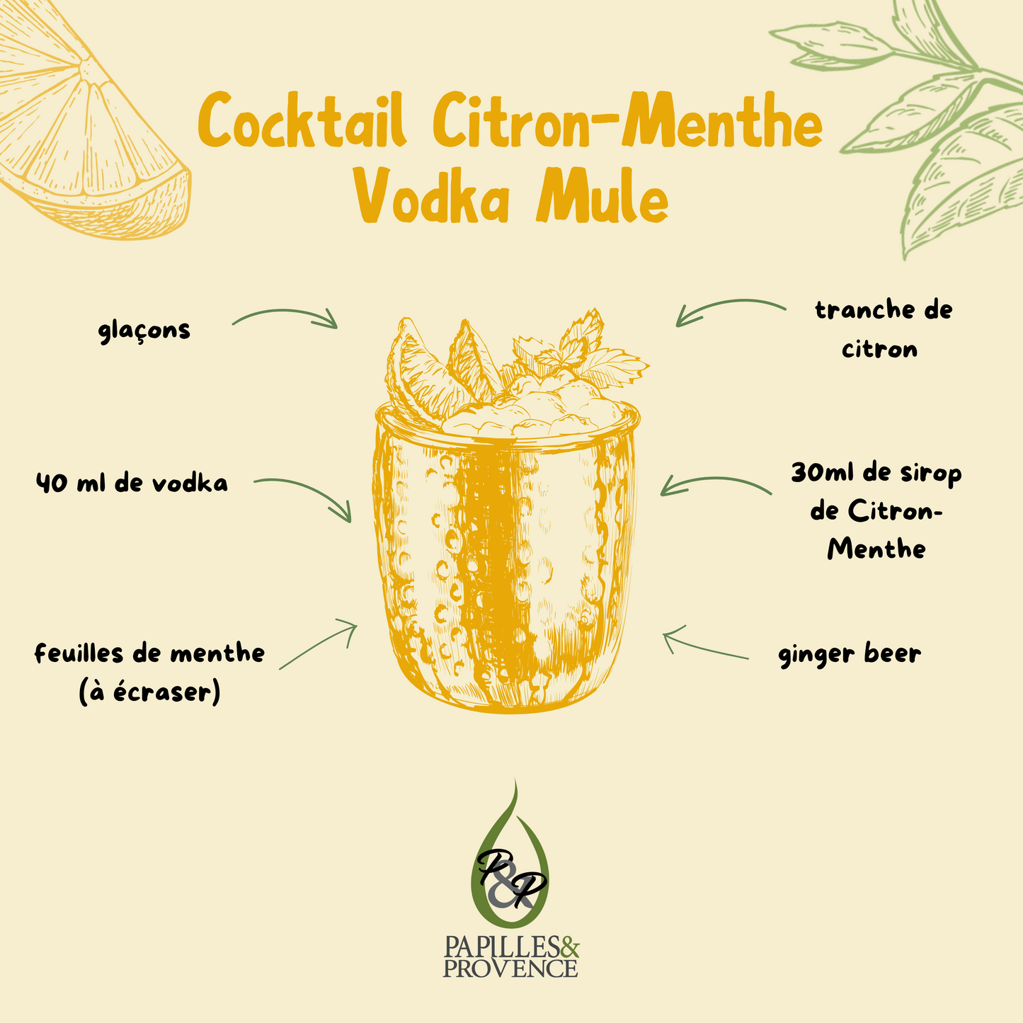 Sirop Citron Menthe