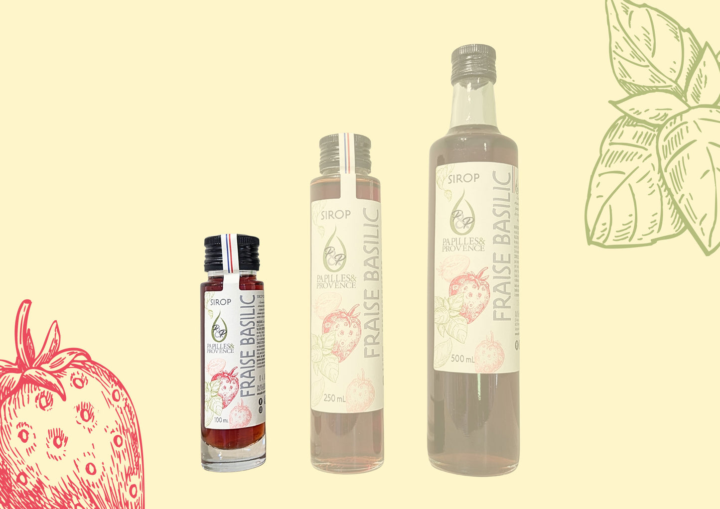Sirop de Fraise Basilic