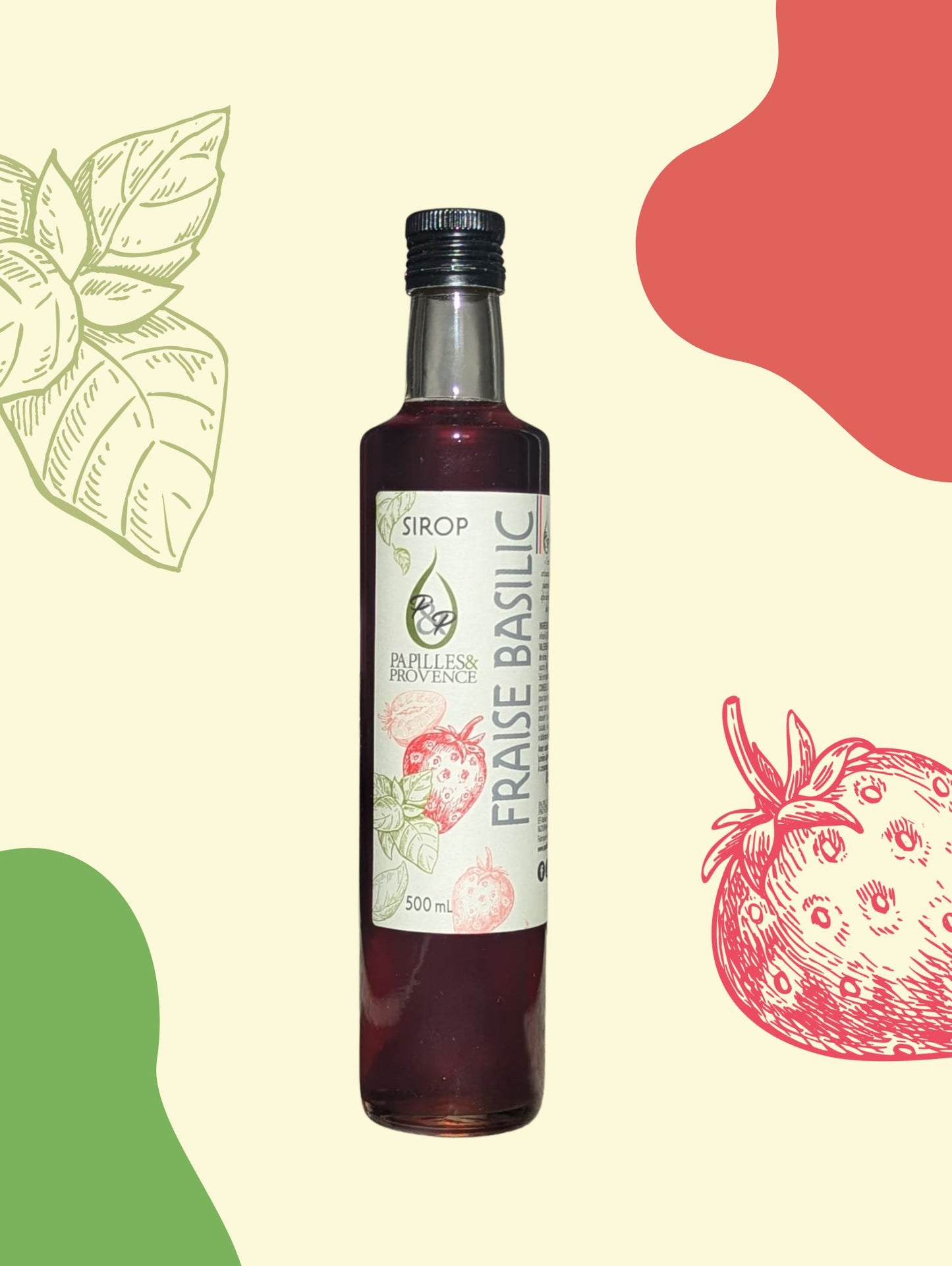 Sirop Fraise Basilic