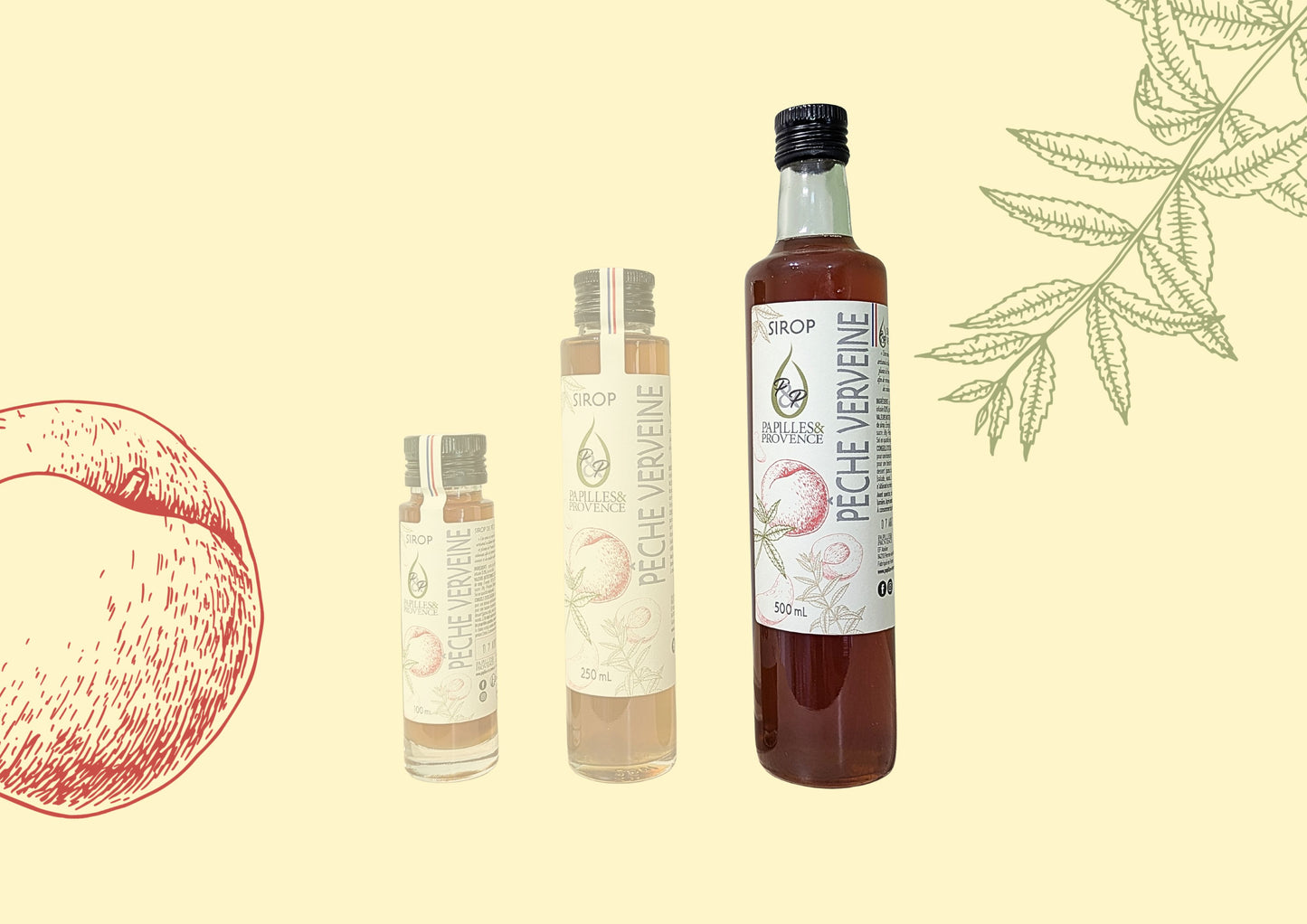 Sirop de Pêche Verveine