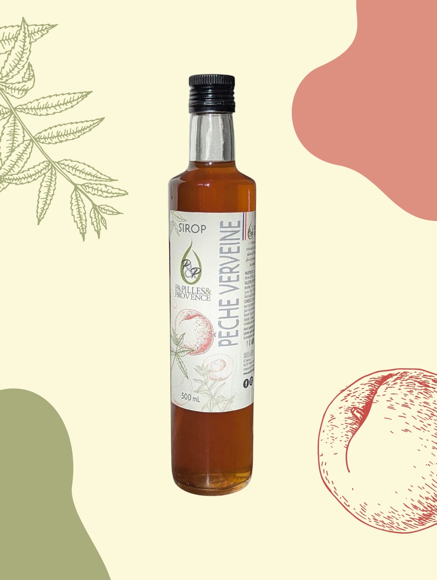 Sirop Pêche Verveine