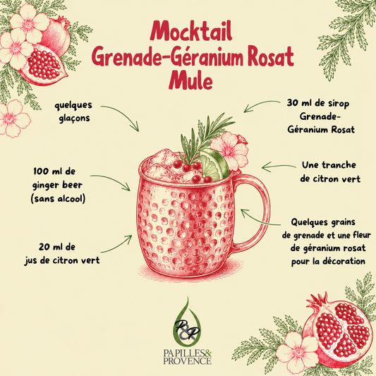Sirop de Grenade - Géranium Rosat